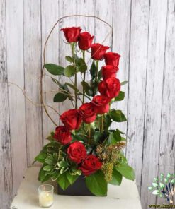 باکس گل طبیعی NFB405 Natural Flower Box