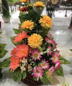 سبد گل مصنوعی بسیار زیبا در تنوعی بیش از 350 نحصول