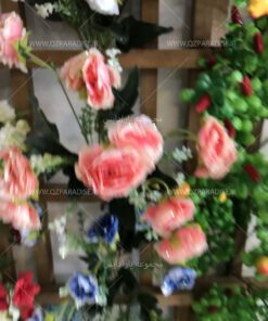 گل-مصنوعی-بوته-گلدار-گیاهان-پخش-مستقیم-مجموعه-پارادایس-کیفت بالا -رنگ صورتی