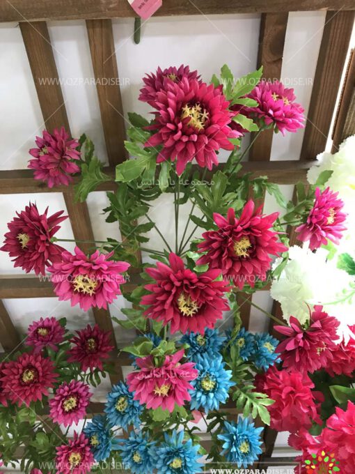 گل-مصنوعی-بوته-گلدار-گیاهان-پخش-مستقیم-مجموعه-پارادایس-کیفت بالا -رنگ صورتی