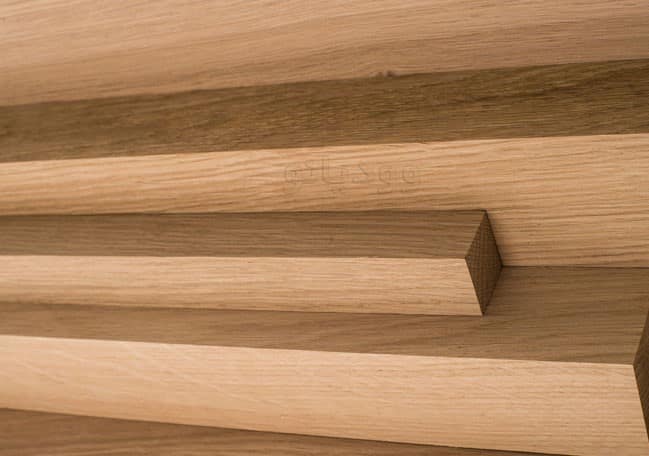 نمایی از چوب بلوط مورد استفاده در صنایع چوب