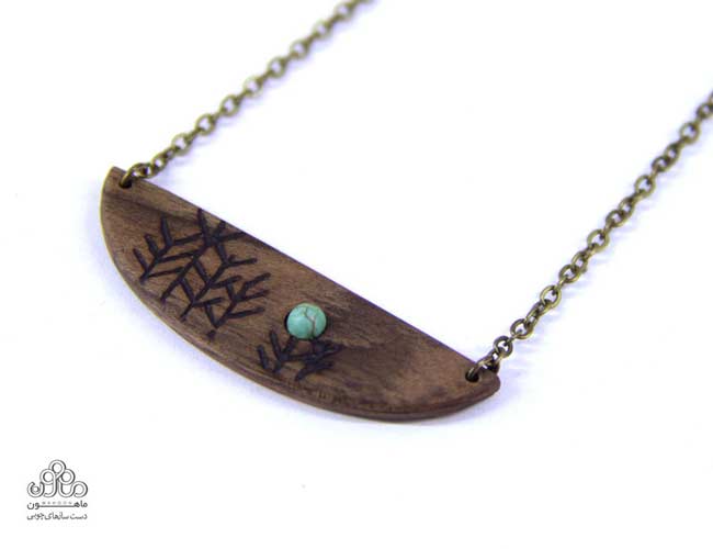 گردن آویز _چوبی _فلز_سنگ_زیورآلات _ماهون