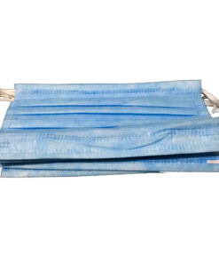 نمونه ماسک سه لایه پزشکی رنگ آبی روشن